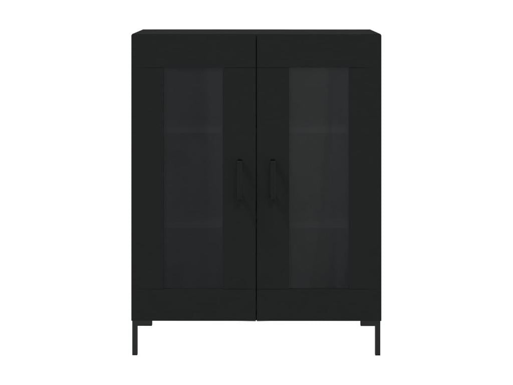 Highboard, Black, 69.5x34x180 cm, Engineered Wood, 27334TLPL