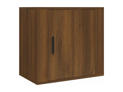 Parisianestop - Wall-mounted bedside table, brown oak, 50x30x47 cm, 86345WLTX