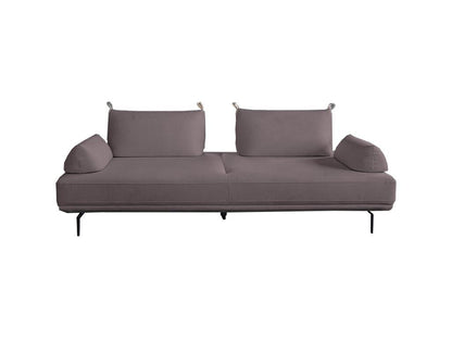 Sofa bed - Violet woven fabric - Maisonpuretop 51879PFIE