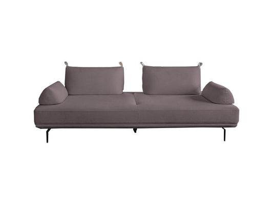 Sofa bed - Violet woven fabric - Maisonpuretop 51879PFIE