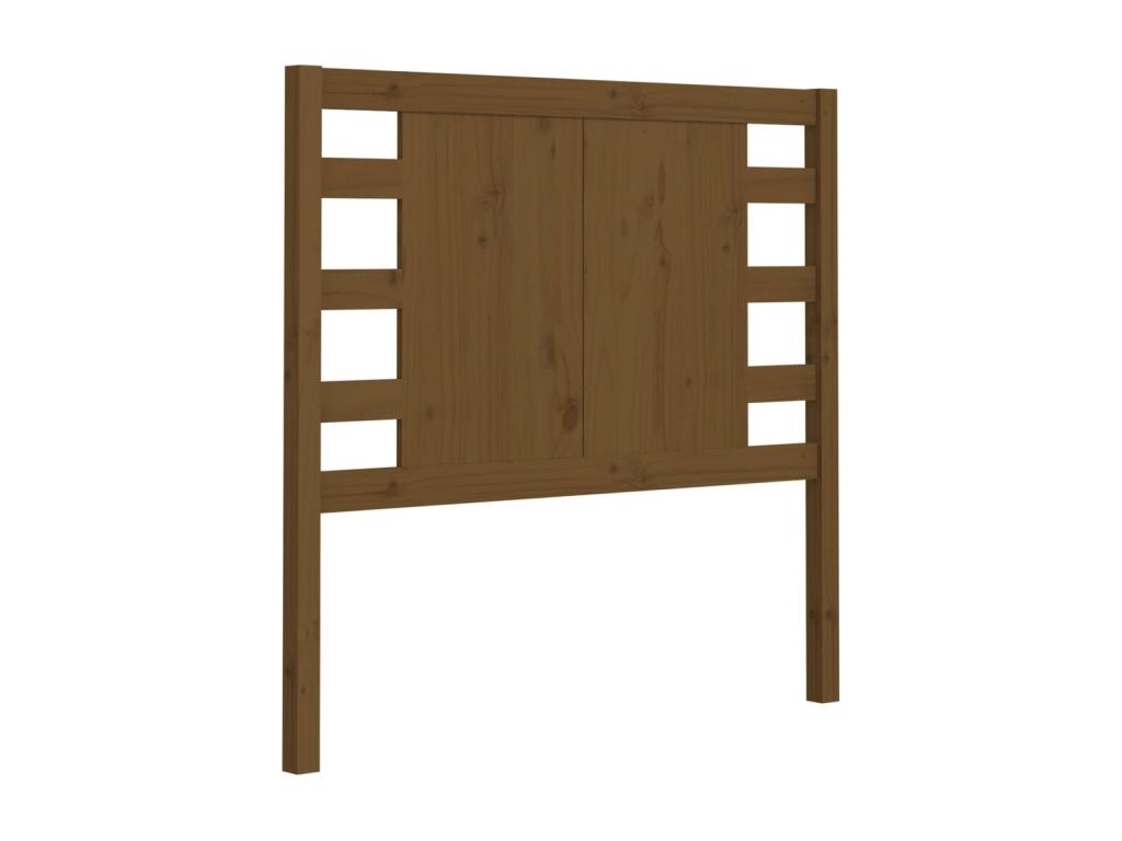 Honey Brown Headboard 81x4x100 Solid Pine Wood 2 08433PWAY