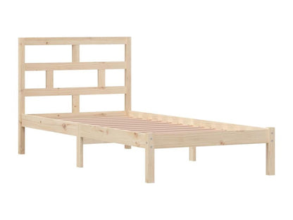 Solid pine wood bed frame 90x200 cm 70710LSEQ