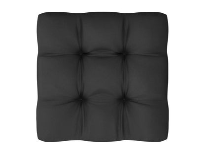 13-piece garden furniture set with cushions, black, solid pine wood, 19372TJIW