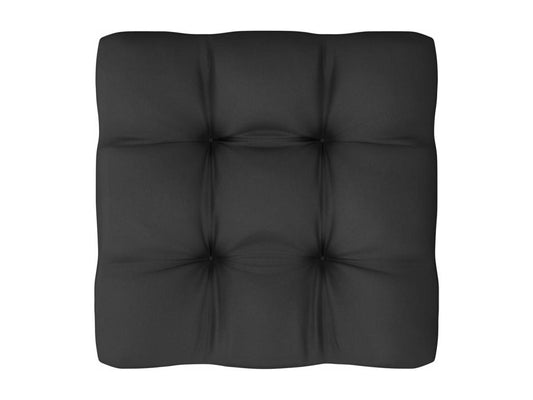 13-piece garden furniture set with cushions, black, solid pine wood, 19372TJIW