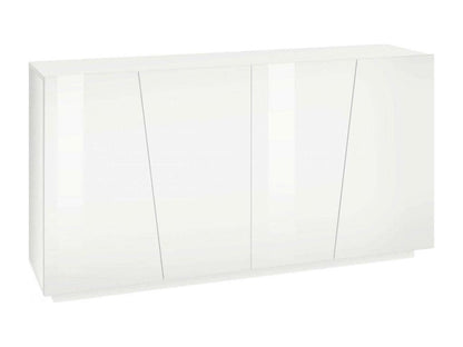 Parisianestop Buffet, 4-Door Kitchen Buffet, Living Room Buffet, Made in Italy, 159 x 43 x 86 cm, Glossy White, 43550EDOF