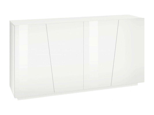 Parisianestop Buffet, 4-Door Kitchen Buffet, Living Room Buffet, Made in Italy, 159 x 43 x 86 cm, Glossy White, 43550EDOF
