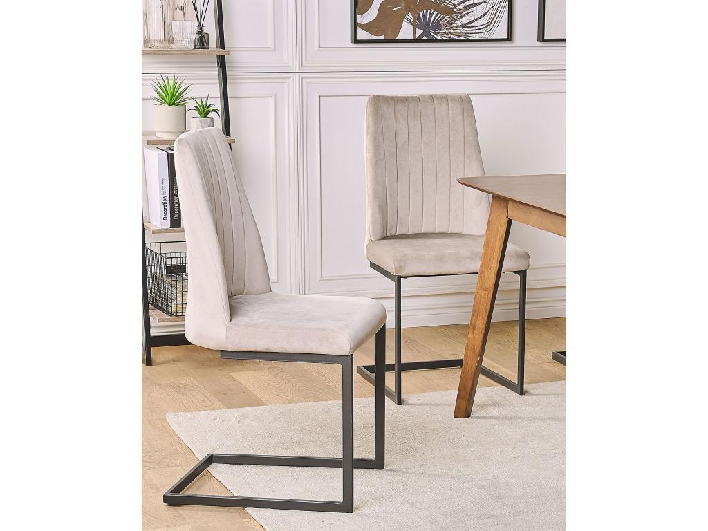 Set of 2 Parisianestop Velvet Dining Chairs Parisianestop 92365YXEB