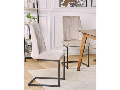 Set of 2 Parisianestop Velvet Dining Chairs Parisianestop 92365YXEB
