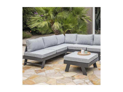 New Parisianestop 34894ALNK 5-6 seater corner garden lounge set in aluminium