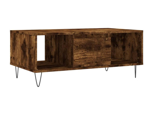 Smoked Oak Coffee Table 90x50x36.5 Engineered Wood 43509QONP