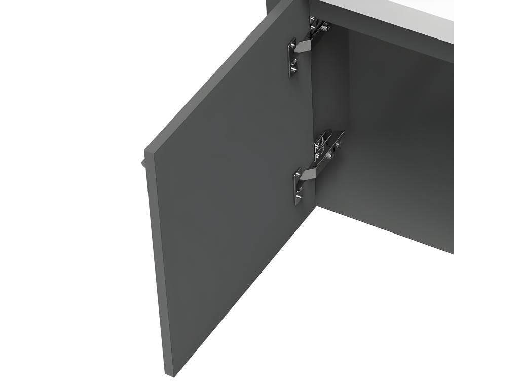 Bathroom storage unit, corner vanity unit, anthracite, 40 cm, Parisianestop 31312FCPZ