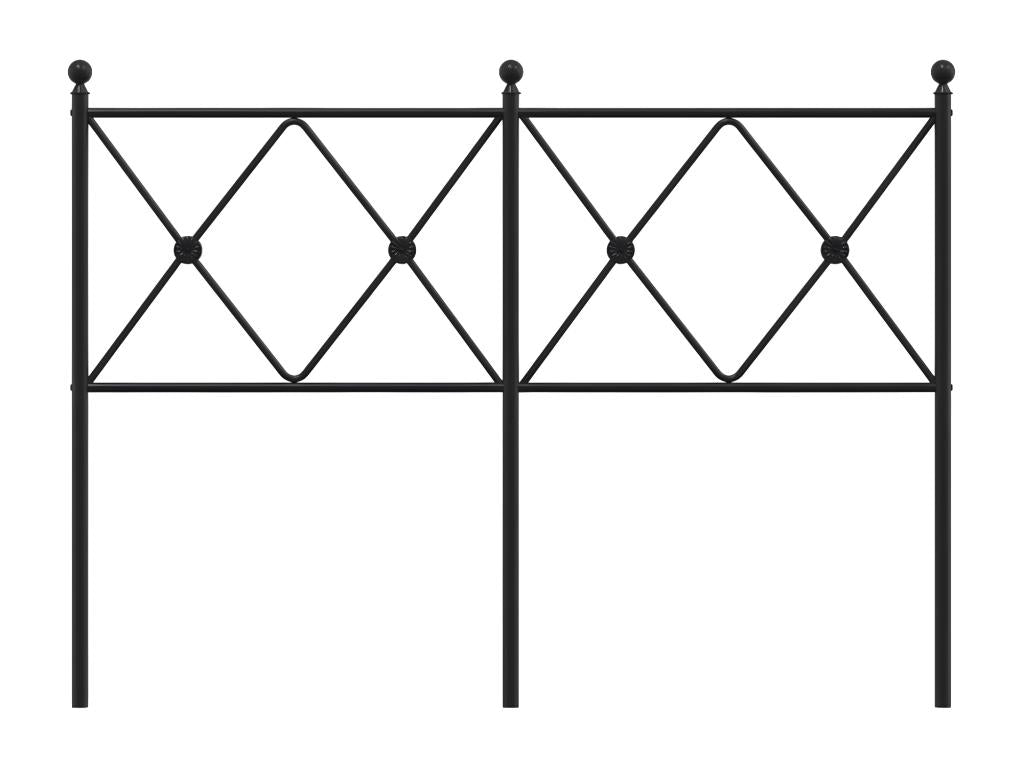 Black metal headboard 120 cm 12842UAFB