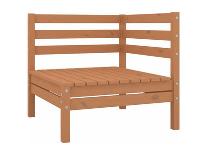 7-piece garden furniture set, solid pine wood, honey brown, 15353JZEI
