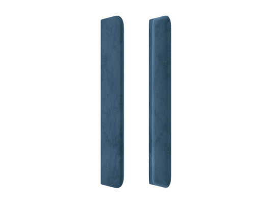 Headboard with wings, Dark Blue, 163x16x118/128 cm, Velvet, 05715GVKX