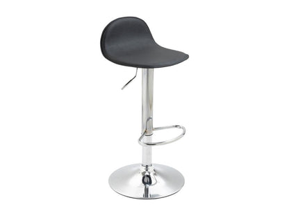 Bar stools - Faux leather / Metal - Black - Artvivrestore 08268SVMM
