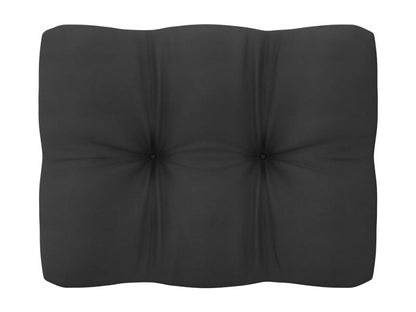 13-piece garden furniture set with cushions, black, solid pine wood, 19372TJIW