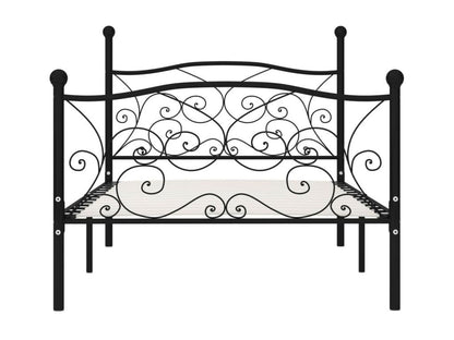 Bed and slatted base at Parisianestop Black Metal 100x200 96769YAIH