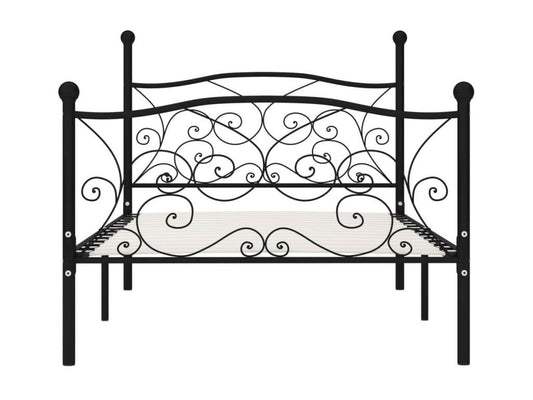 Bed and slatted base at Parisianestop Black Metal 100x200 96769YAIH