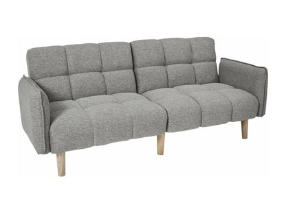 Convertible sofa in grey fabric, 195 cm wide - DREAM 36358ISFH