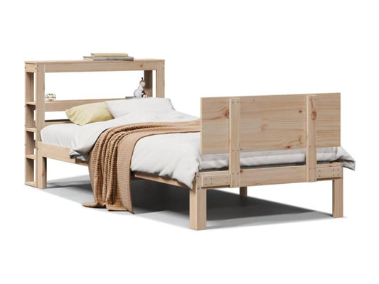 Bed frame with headboard 90x200 cm solid pine wood 16666ONDE