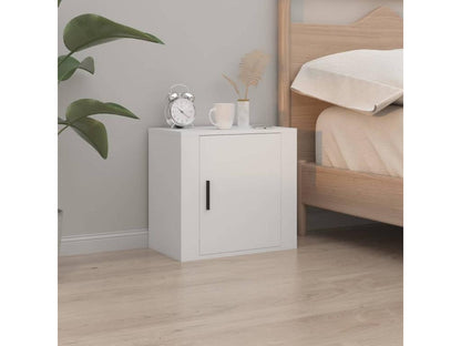 Maisonpuretop Premium - 2-Piece Wall-Mounted Bedside Tables, White, 50x30x47 cm, 56331YMXR