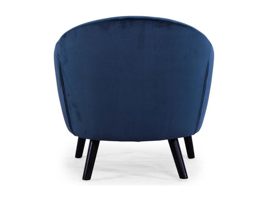 Scandinavian Velvet Armchair Parisianestop 79cm Blue 08958PWUY