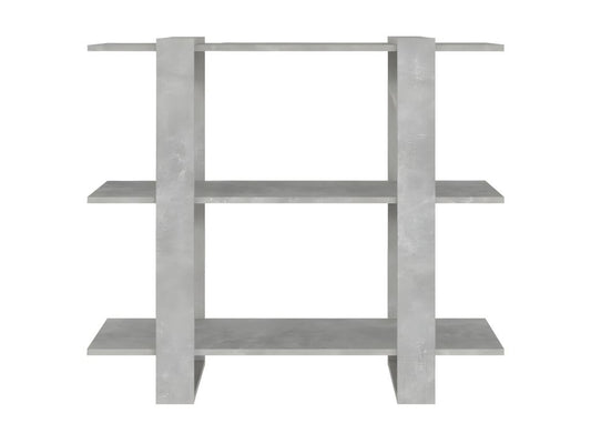 Bookshelf/Room Divider, Concrete Grey, 100x30x87 cm, 13594HSCV