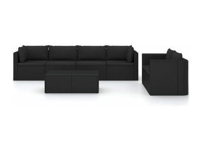 Black resin garden furniture set, 72x72x63 cm, 02 0017324 93826PUBS