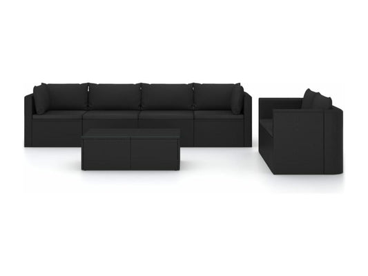 Black resin garden furniture set, 72x72x63 cm, 02 0017324 93826PUBS