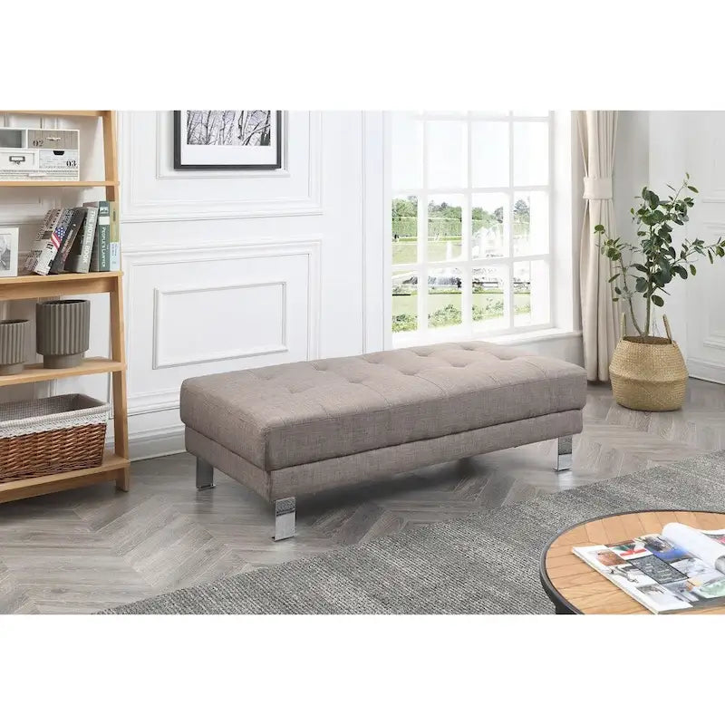 Twill Oversized Ottoman