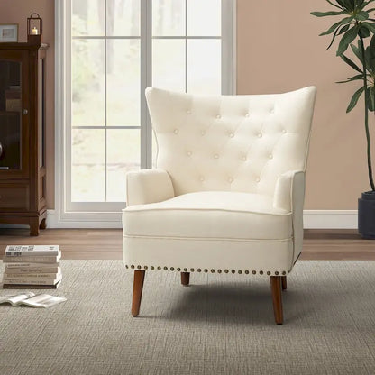 Alpheus Accent Armchair with Nailhead Trim by HULALA HOME