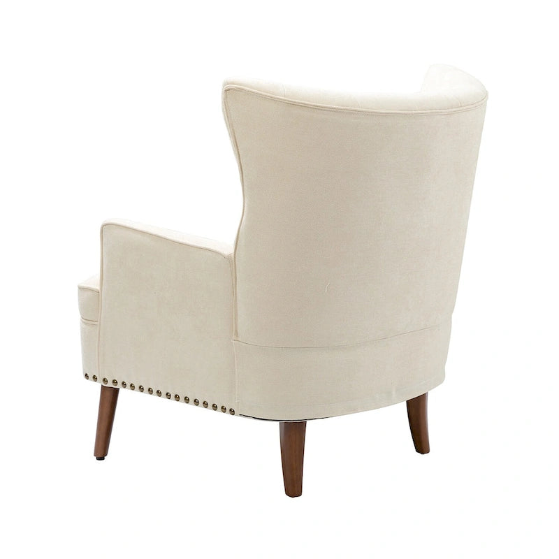 Alpheus Accent Armchair with Nailhead Trim by HULALA HOME