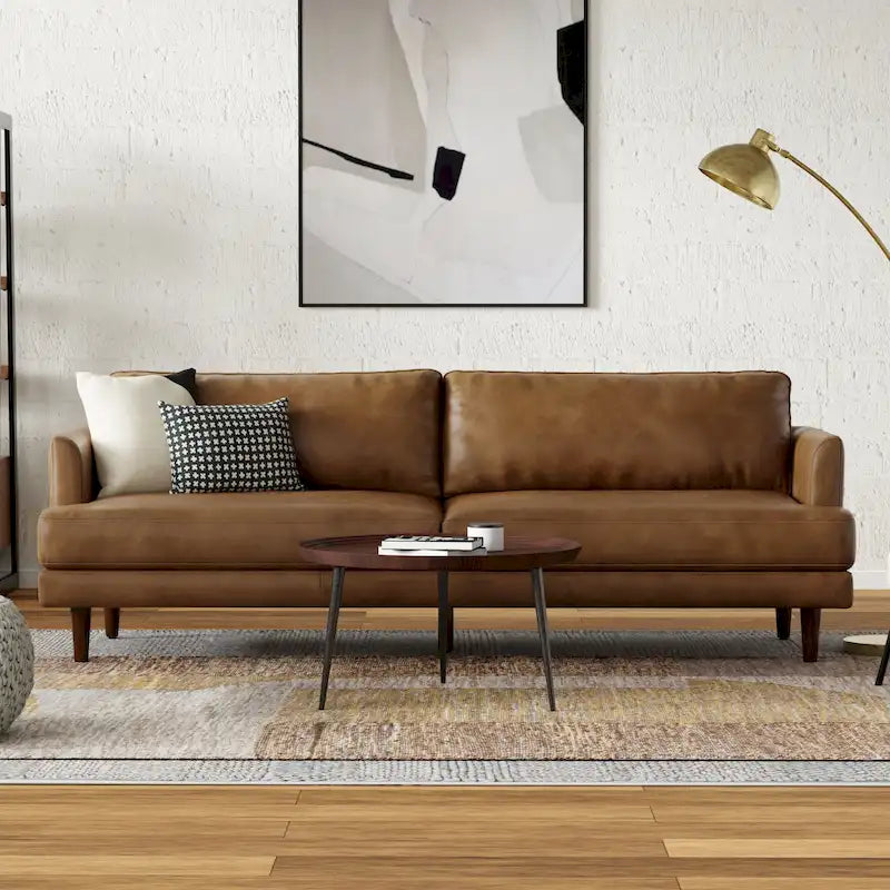 WYNDENHALL Chloris 90 inch Wide Mid-Century Modern Sofa