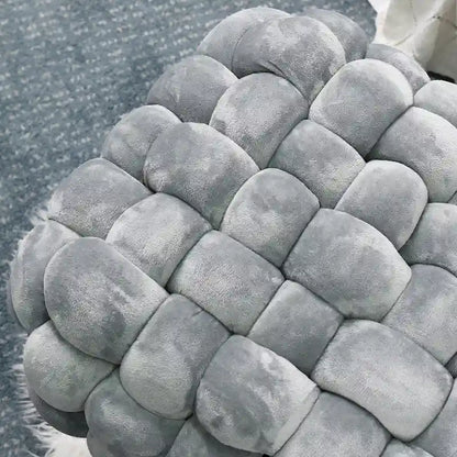 Velvet Pouf Stool 27x20x20