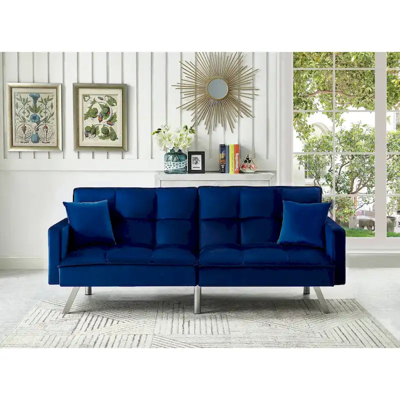 Comfortable Velvet Sleeper Sofa Bed by Legend Furniture