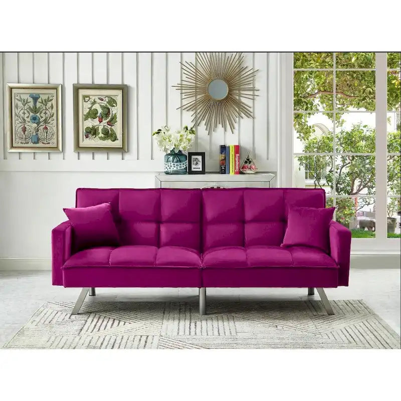 Comfortable Velvet Sleeper Sofa Bed by Legend Furniture