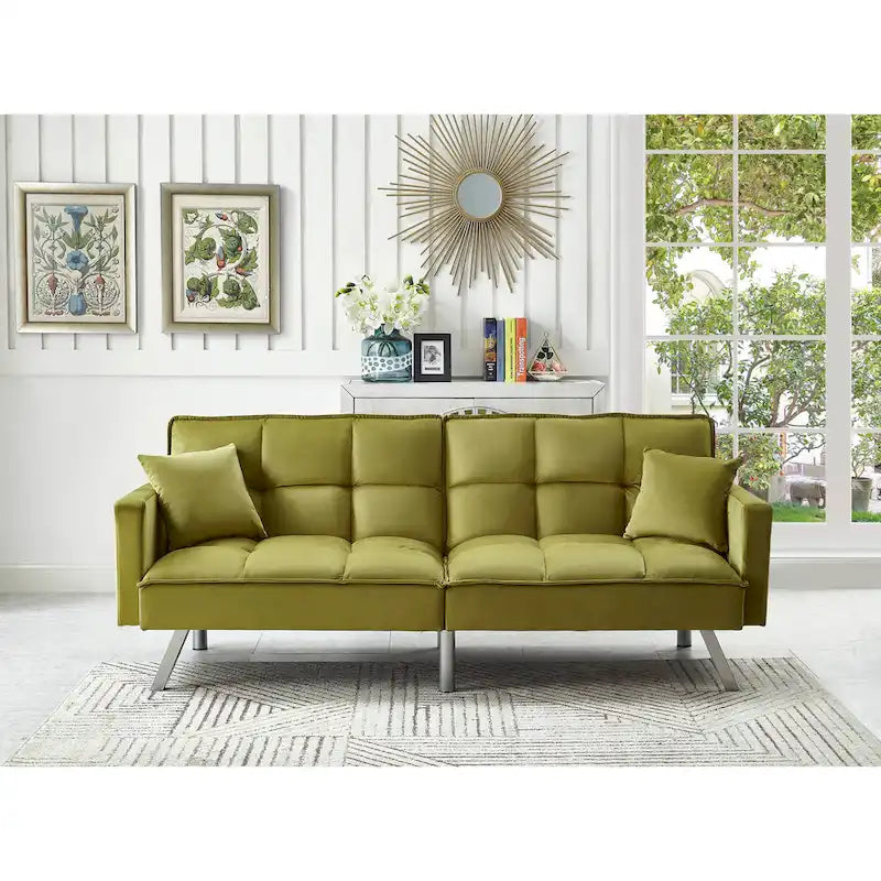 Comfortable Velvet Sleeper Sofa Bed by Legend Furniture