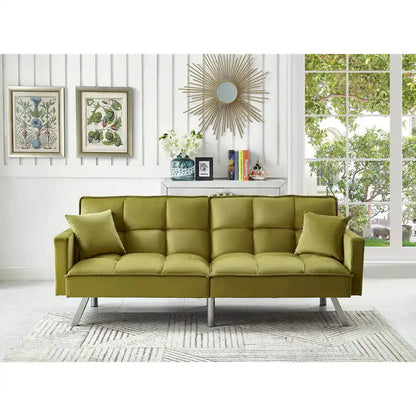 Comfortable Velvet Sleeper Sofa Bed by Legend Furniture