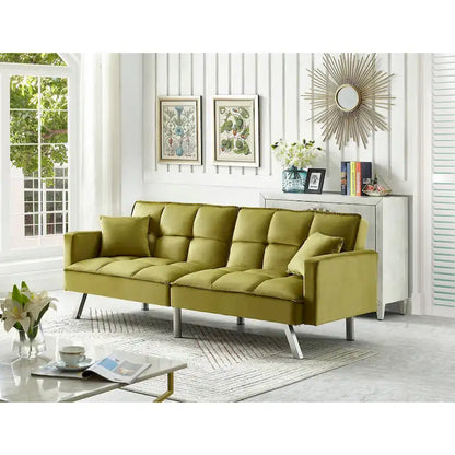 Comfortable Velvet Sleeper Sofa Bed by Legend Furniture