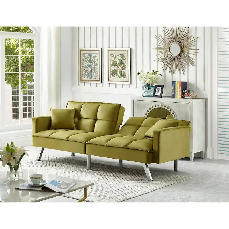 Comfortable Velvet Sleeper Sofa Bed by Legend Furniture