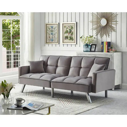Comfortable Velvet Sleeper Sofa Bed by Legend Furniture