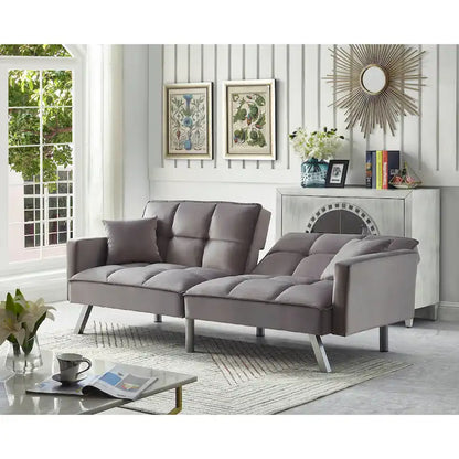 Comfortable Velvet Sleeper Sofa Bed by Legend Furniture