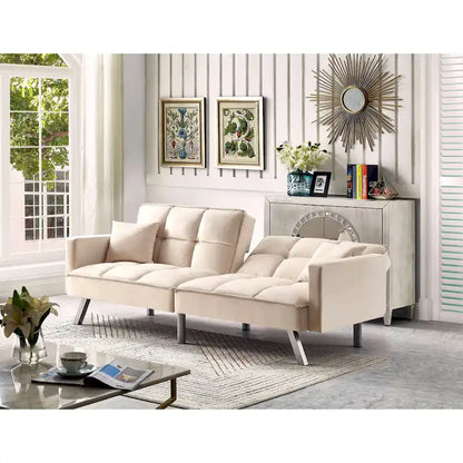 Comfortable Velvet Sleeper Sofa Bed by Legend Furniture