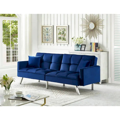 Comfortable Velvet Sleeper Sofa Bed by Legend Furniture