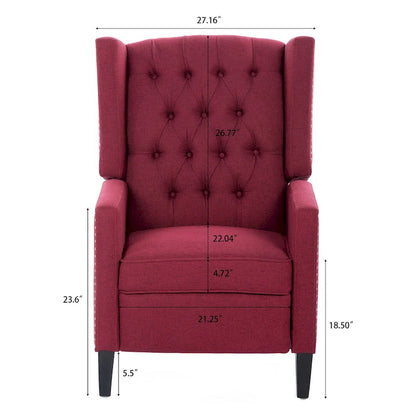 27 Wide Manual Wing Chair Recliner