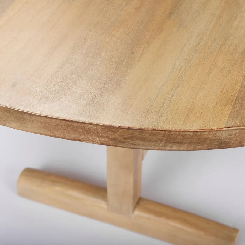 Viktor 84 Light Brown Solid Wood Dining Table - 84L x 42W x 30H