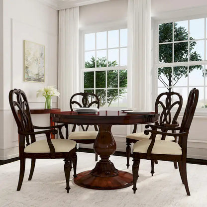 Evie 48 Round Pedestal Dining Table