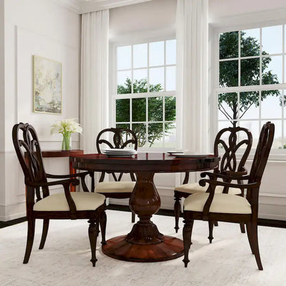 Evie 48 Round Pedestal Dining Table