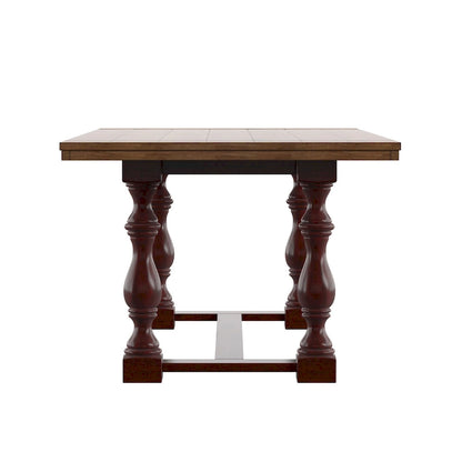 Eleanor 78-inch Oak Dining Table with Turned Leg Trestle Base by iNSPIRE Q Classic