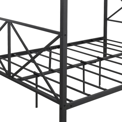 Metal Canopy Bed Frame Platform Bed Frame